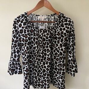 MICHAEL Michael Kors Animal Print Top size S